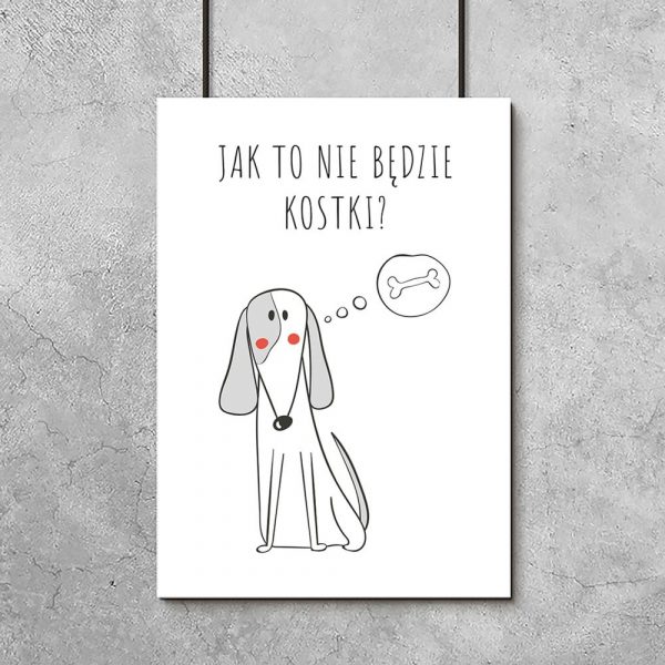 Plakat motyw psa