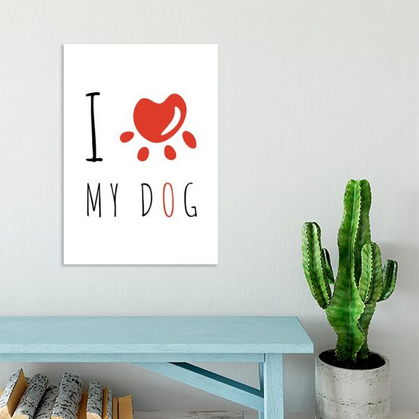 Plakat I love my dog