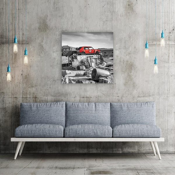 Obraz golf na złomowisku