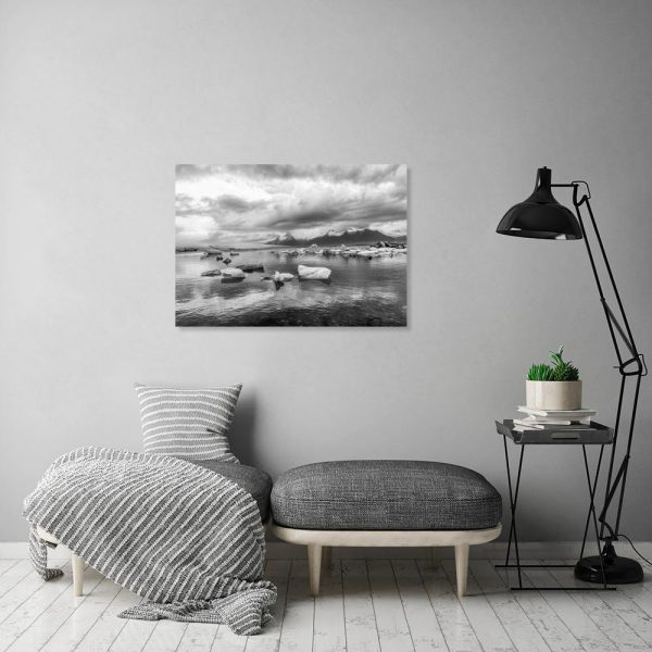 Obraz góry i jezioro