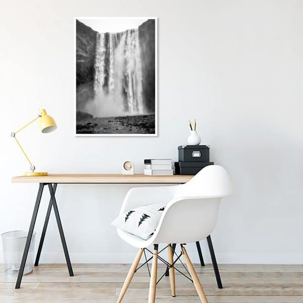 Plakat widok wodospadu