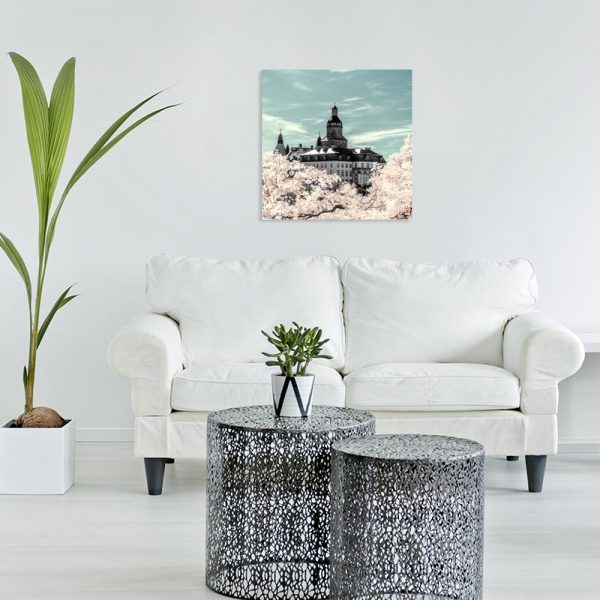 Obraz kwadratowy z zamkiem