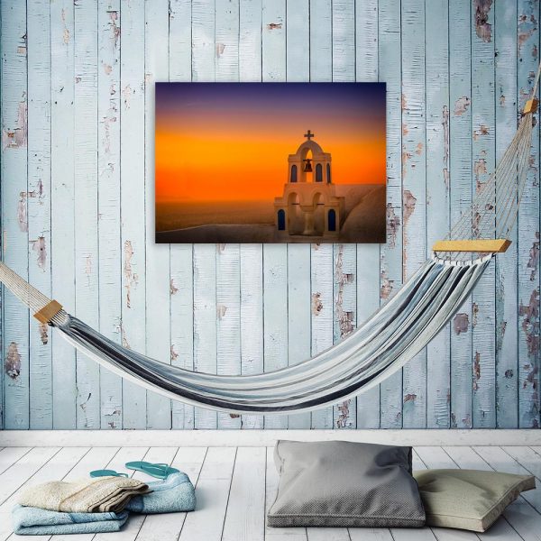 Obraz dzwonnica Santorini