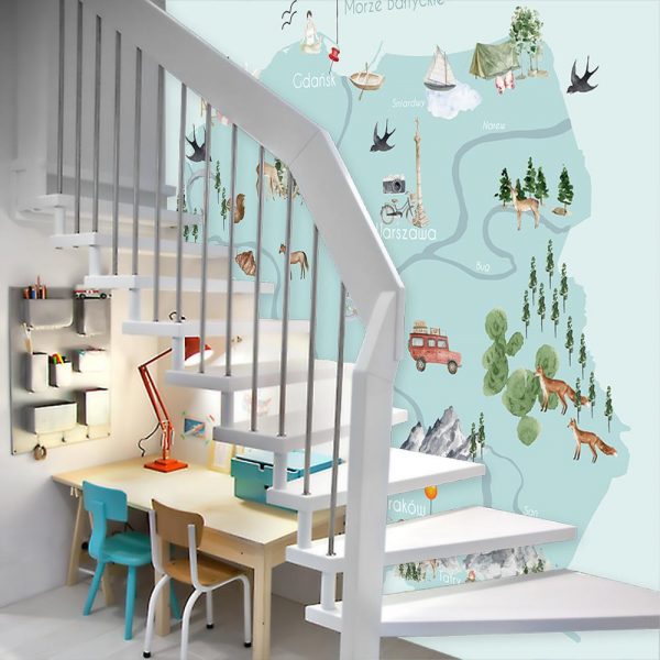 Fototapeta mapa polski