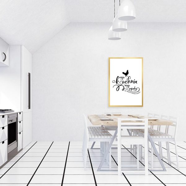 Plakat moja kuchnia moje zasady ale zawsze możesz pomóc