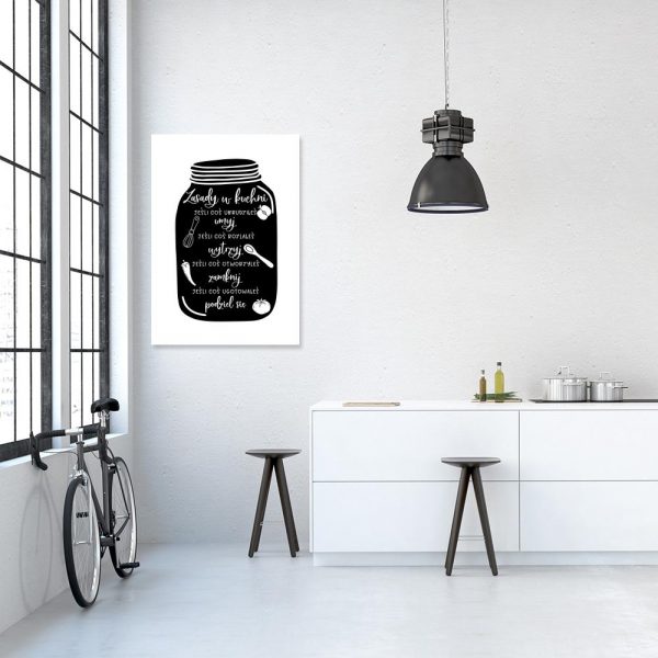 Plakat zasady w kuchni
