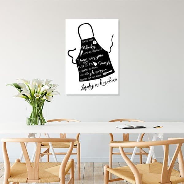 Plakat zasady w kuchni