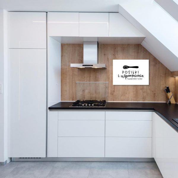 Plakat łyżka i napis