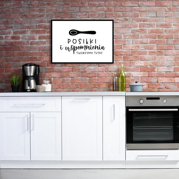 Plakat posiłki i wspomnienia tworzymy tutaj