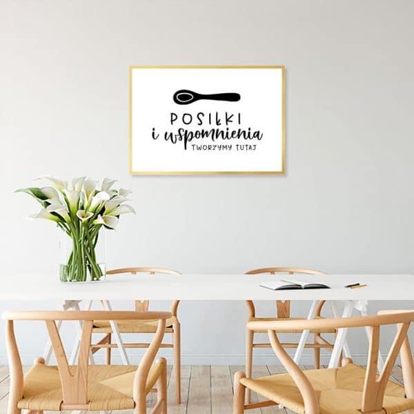 Plakat z napisem do kuchni