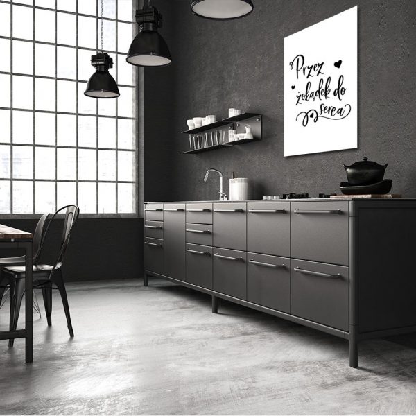 Plakat typograficzny do kuchni