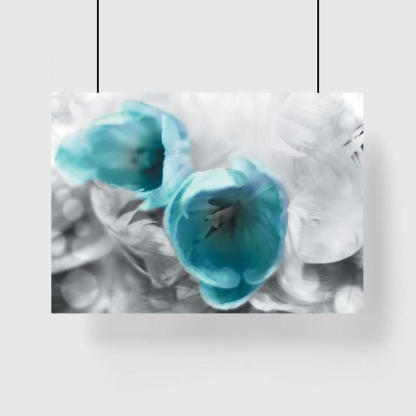 plakat z tulipanami na ścianę