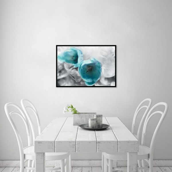 plakat z tulipanami na ścianę