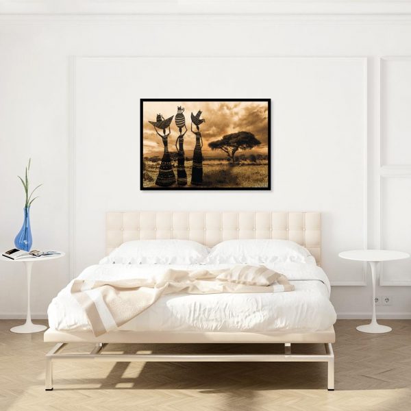 plakat z egzotycznymi kobietami