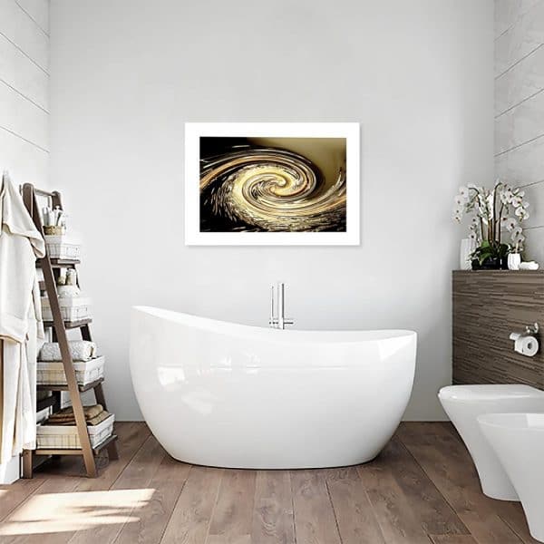 plakat z abstrakcją nad wannę