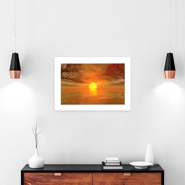 plakat morskim motywem nad komodę