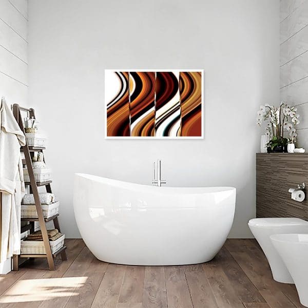 plakat abstrakcja do łazienki