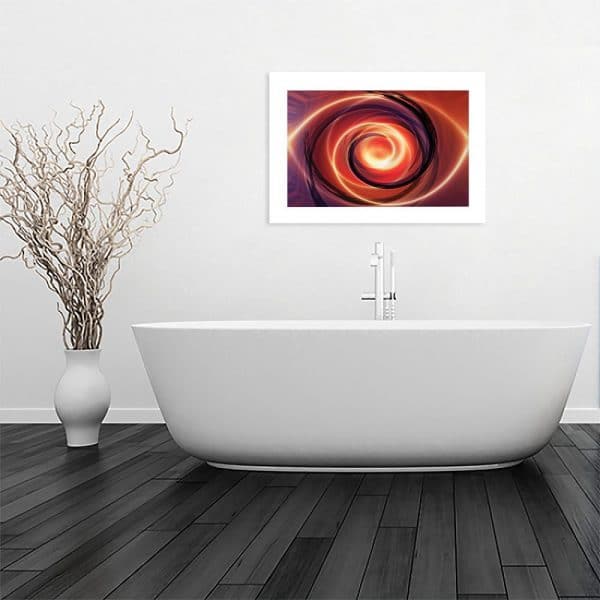 plakat nowoczesny wzór w łazience