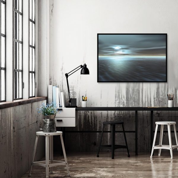 plakat z zachodem słońca na ścianę