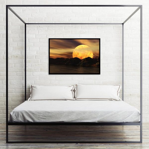 plakat w morskim klimacie nad łóżko