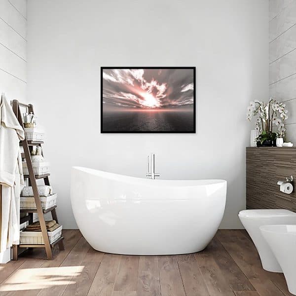 plakat w morskim klimacie