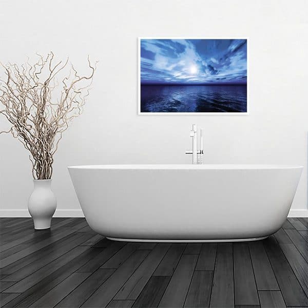 plakat w morskim klimacie