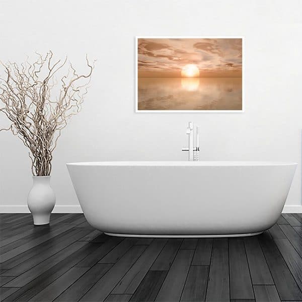 plakat słońce morze