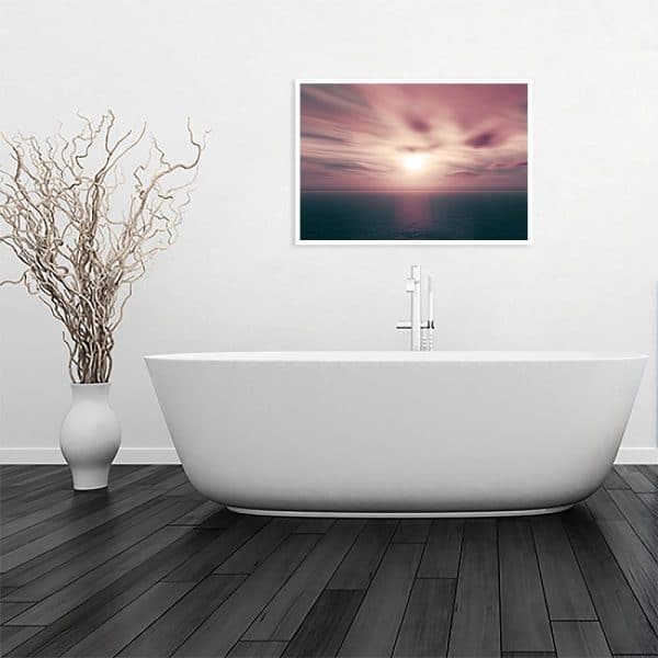 plakat różowe niebo