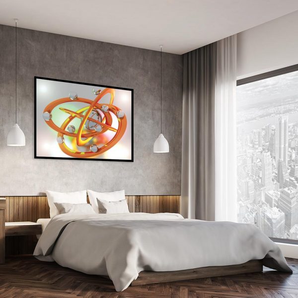 plakat z motywem abstrakcji