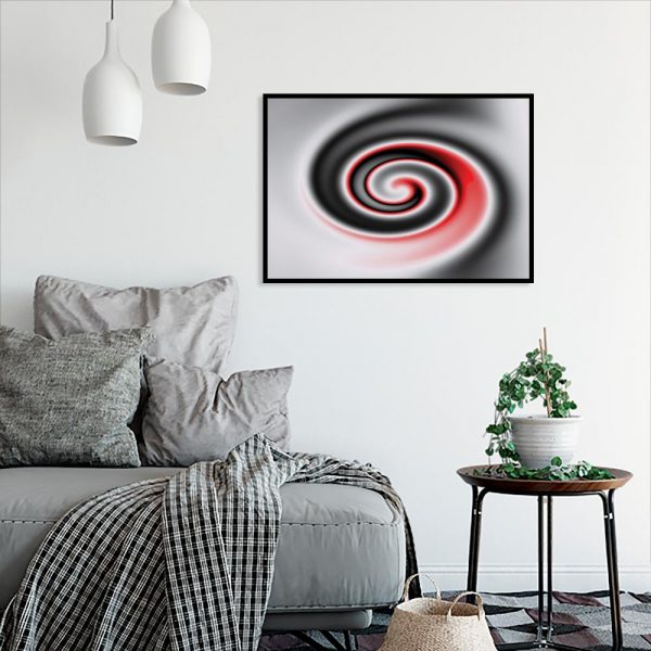 abstrakcyjny wzór na plakacie