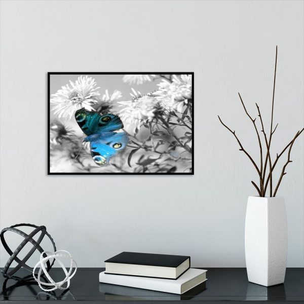 plakat z motywem roślinności