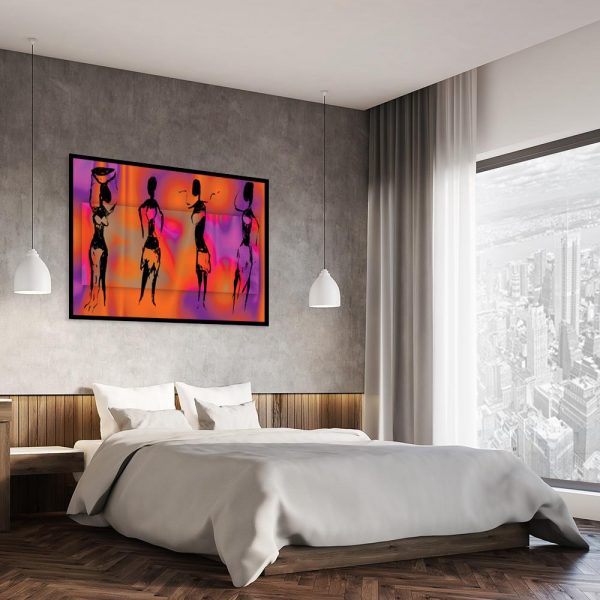 kolorowy plakat do powieszenia nad łóżko