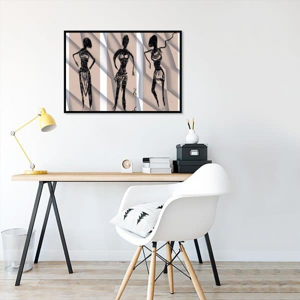 plakat z wizerunkiem kobiet