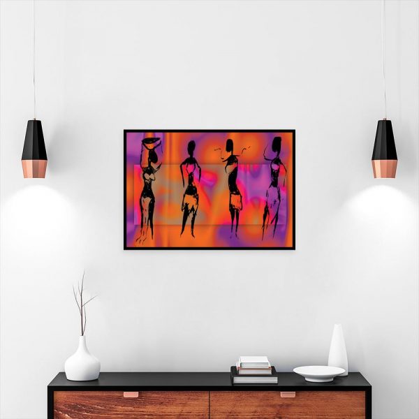 kolorowy plakat z kobietami