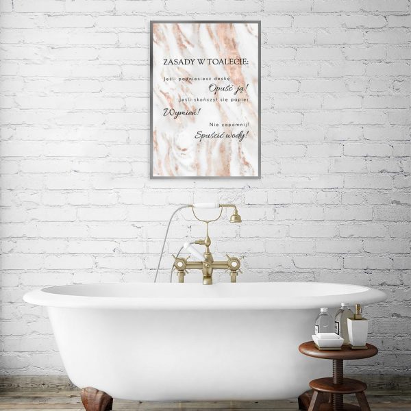 plakat do łazienki