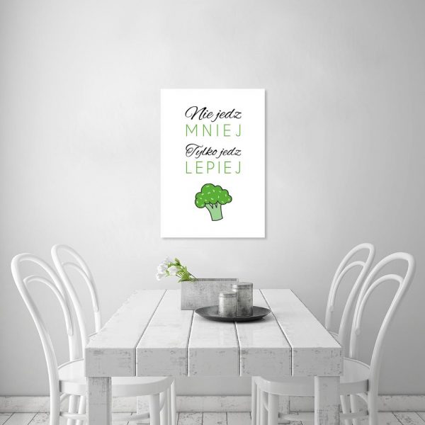 plakat z napisem do kuchni