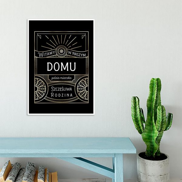 plakat z białym napisem na czarnym tle