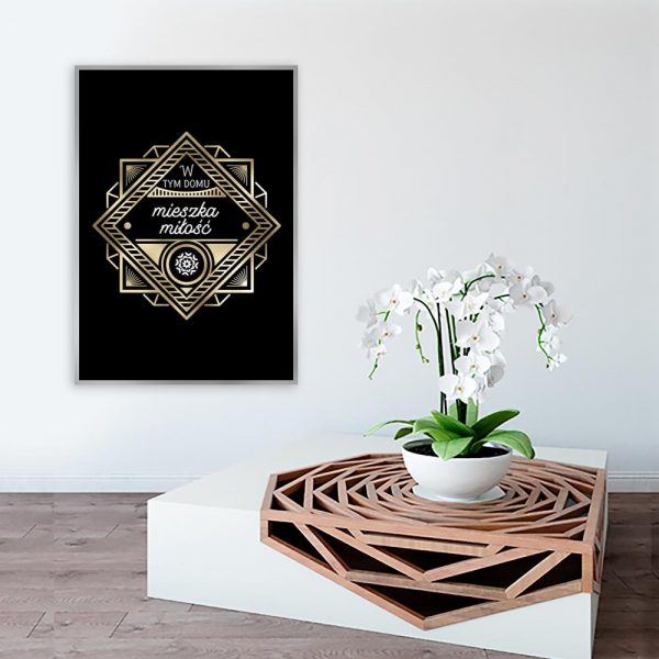 plakat z sentencją czarny