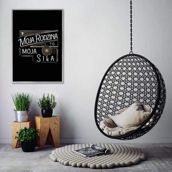 elegancki plakat do salonu