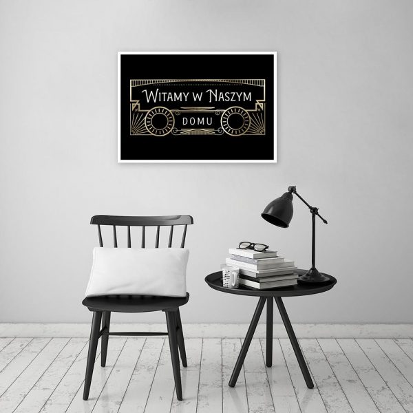 plakat art deco do przedpokoju
