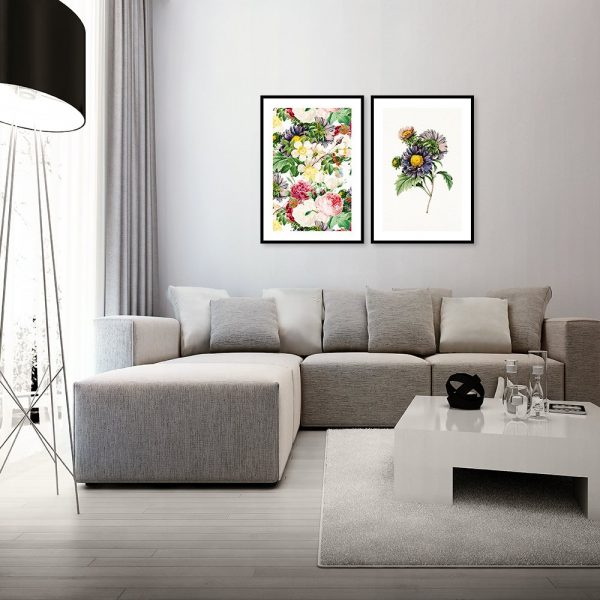 plakat do salonu z kwiatami