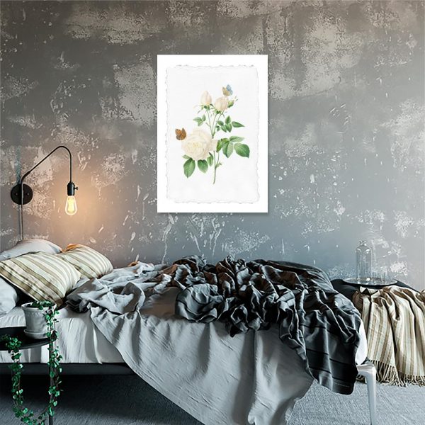 plakat z różą do sypialni