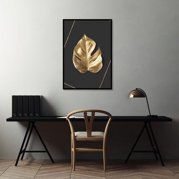 motyw roślinny na plakacie