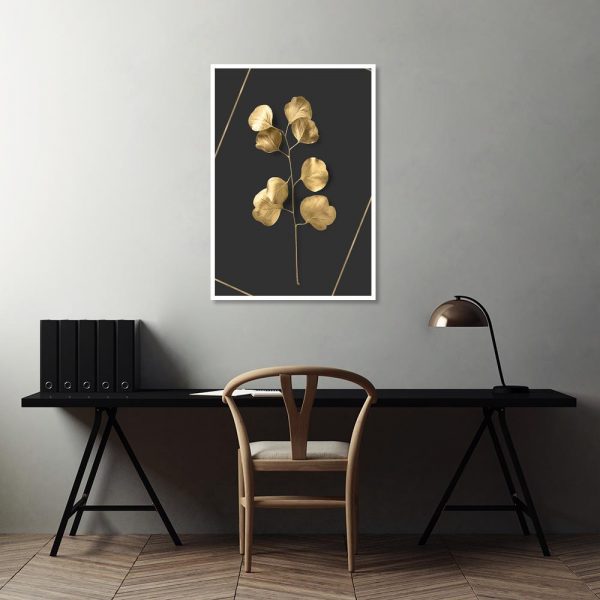 motyw roślinny na plakacie