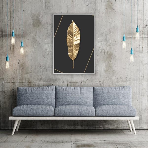 motyw roślinny na plakacie