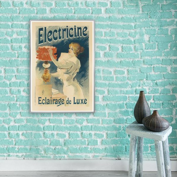 plakat vintage z kobietą