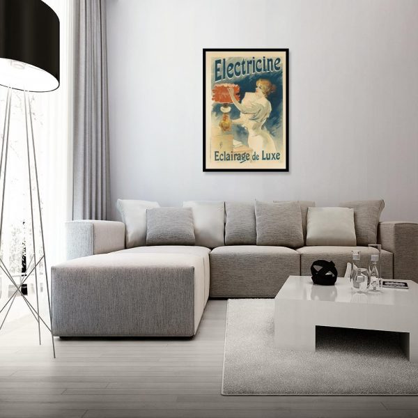 plakat vintage kobieta napisy