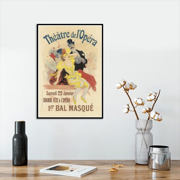 plakat retro mal maskowy
