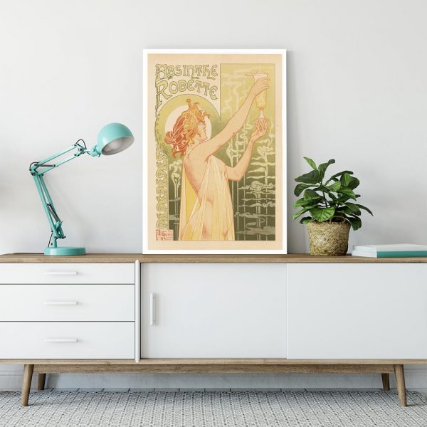 plakat ruda kobieta z kielichem