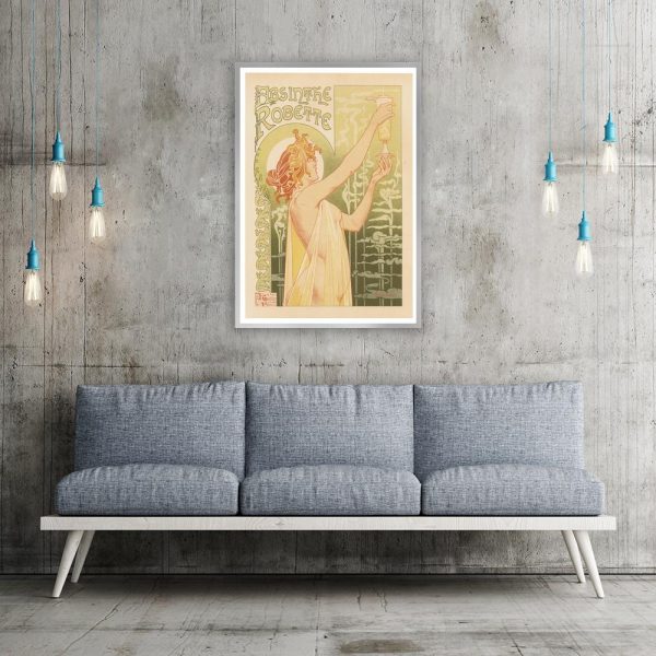 plakat z kobietą trzymającą kielich